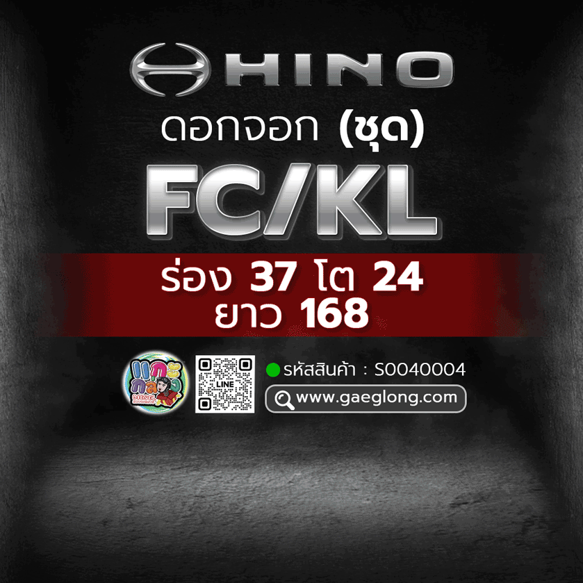 🌟 ดอกจอก (ชุด) HINO FC/ HINO KL ร่อง 37 โต24 ยาว 168