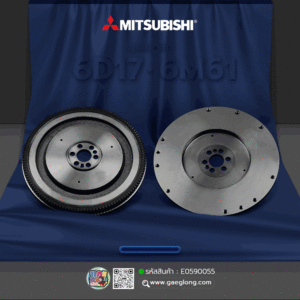🌟 มู่เล่ย์หลัง Mitsubishi 6D17 24V/6M61 14" รุ่นหวี 350MM 129T 6H 16.5MM