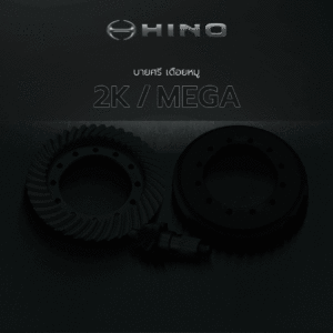 🌟 บายศรี เดือยหมู Hino 2K/MEGA 34 ร่อง 7x41 (5.857) ลูกหน้า เนื้อฟอร์ช เทียบแท้